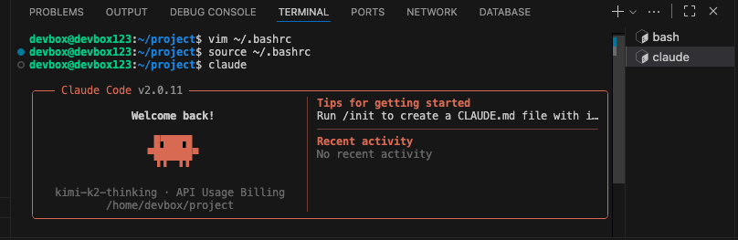 Sealos + Claude Code + K2-thinking 一把梭！