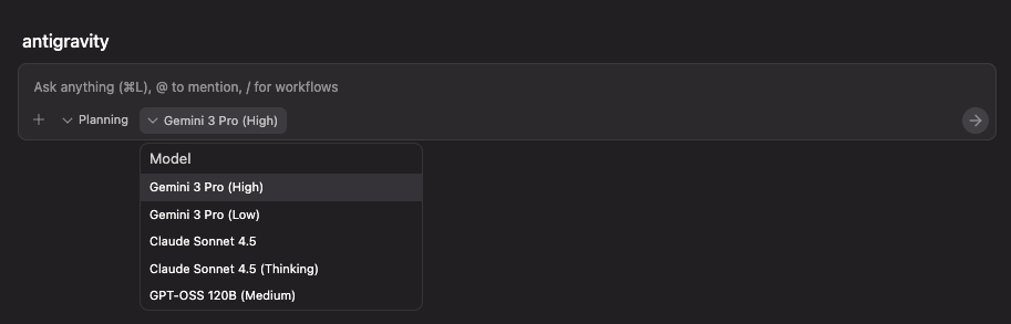 Google 发布 Antigravity Agent编辑器