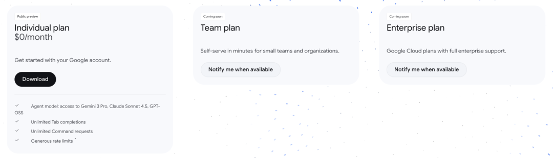 Google 发布 Antigravity Agent编辑器