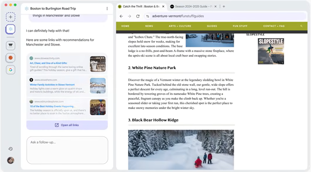 Google Disco：新型浏览器+Gemini3，信息不只是文字总结