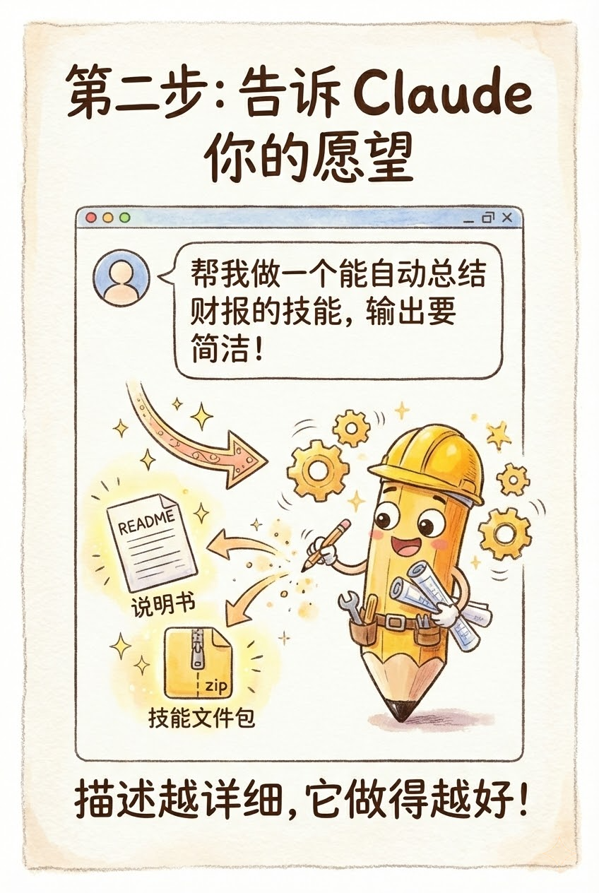 非技术小白专用指南，5分钟学会Claude Code Skills