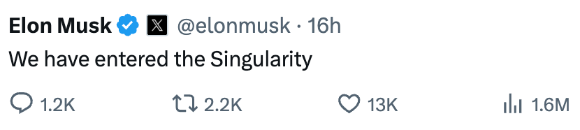 1人1假期，肝完10年编程量！马斯克锐评：奇点来了