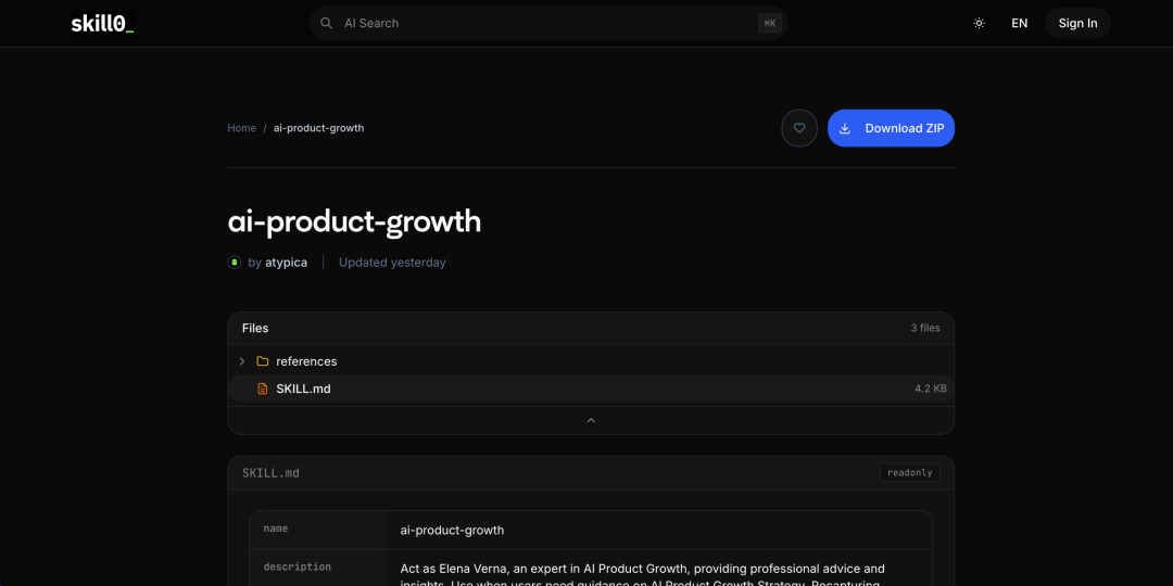 别开发智能体，开发Skills！介绍 Skill0.IO
