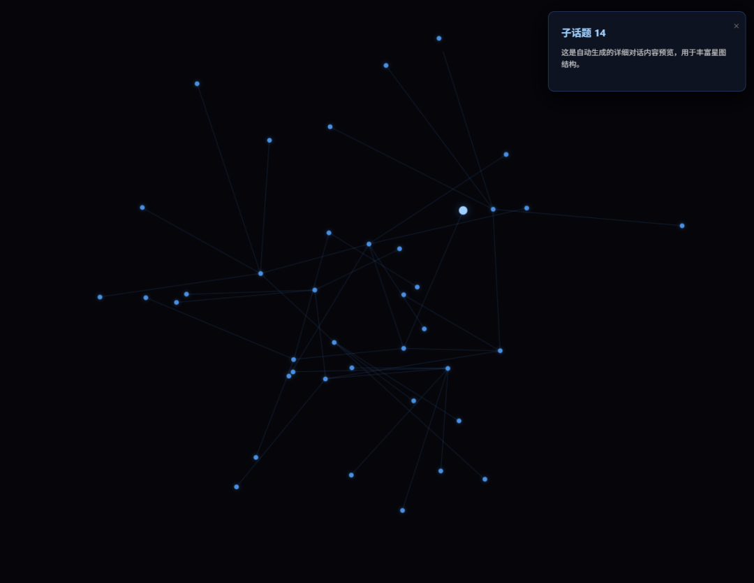 为了不让 AI 变笨，我决定把聊天记录变成满天繁星