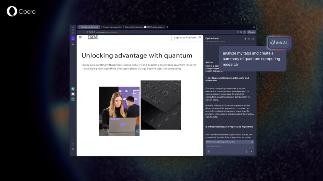 Opera One R3版本正式发布，新增人工智能、谷歌集成等功能