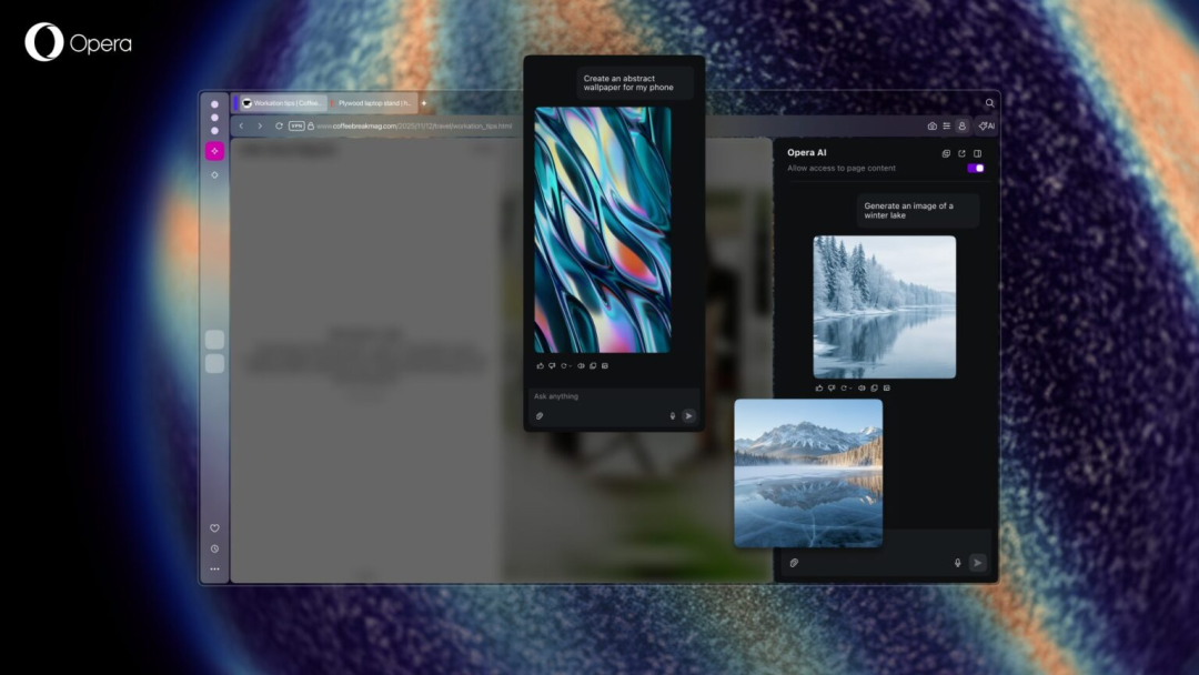 Opera One R3版本正式发布，新增人工智能、谷歌集成等功能