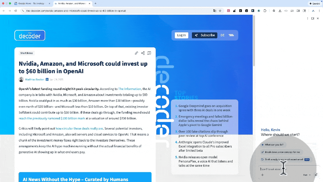 自带 Nano 改图，一键总结 N 个网页！Chrome 这次更新，让所有 AI 插件都下岗了（附国内开启方法）