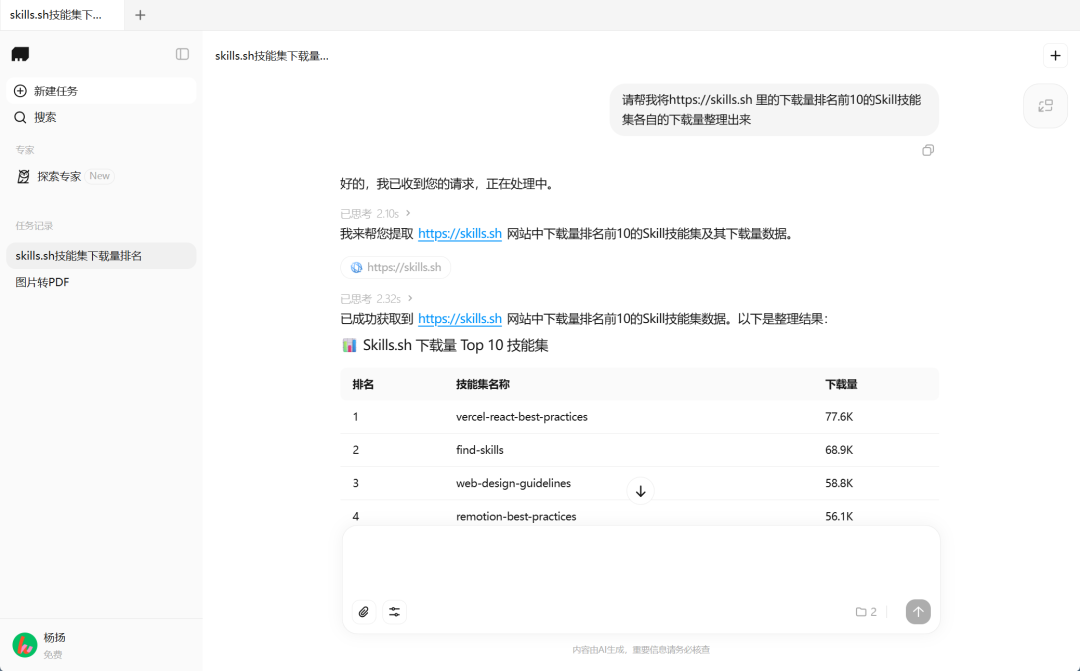 国产 Cowork 它来了！MCP、Skills和Expert Agents都支持，全部免费体验！