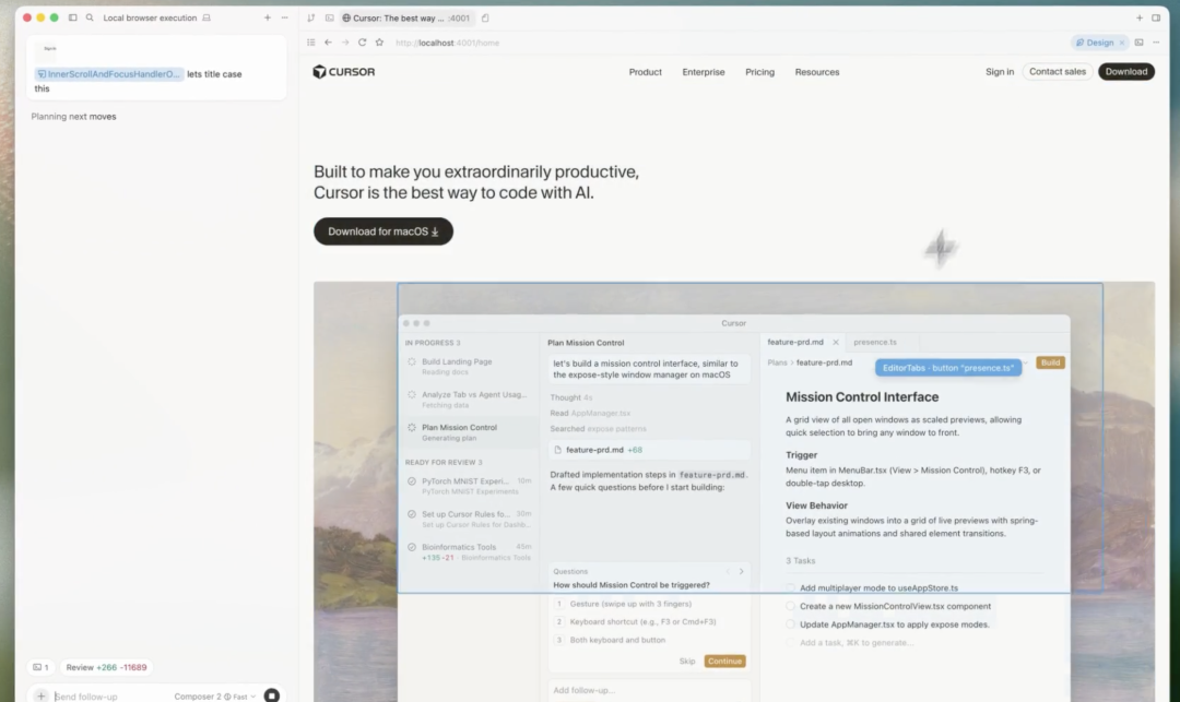 Cursor 3来了：内置Codex，前端福音Design Mode，WorkTree多开