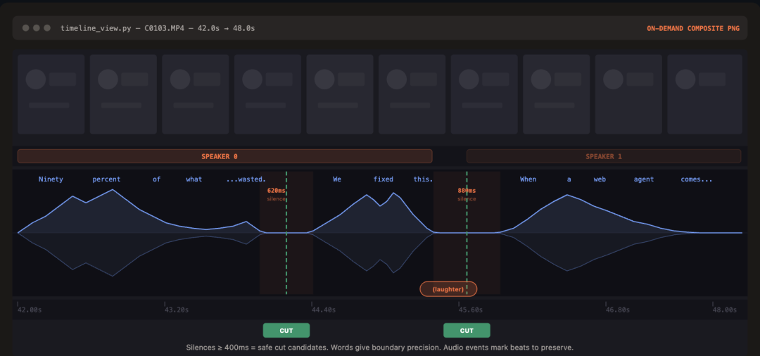 用Claude Code剪视频，自动去口癖、加字幕、调色，完全免费开源