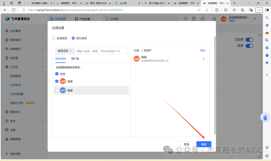 Coze应用在飞书中的权限配置