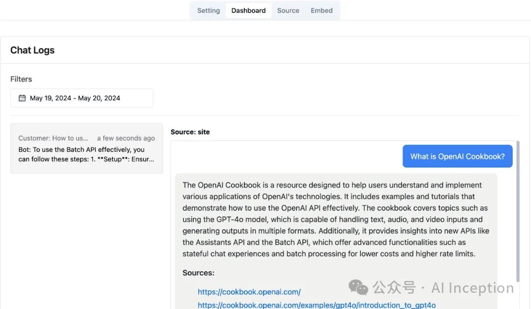使用RAG-GPT集成智谱AI、DeepSeek快速搭建OpenAI Cookbook智能客服