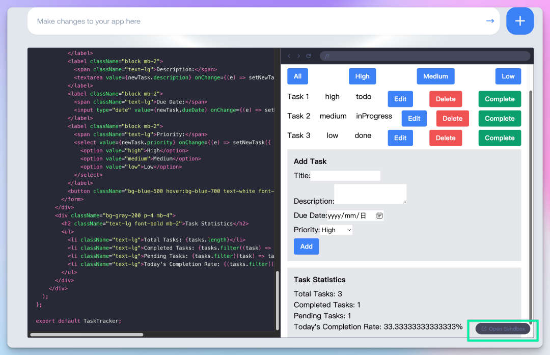 LlamaCoder：一个令人兴奋的开源AI编程工具，轻松实现React项目在线预览与开发