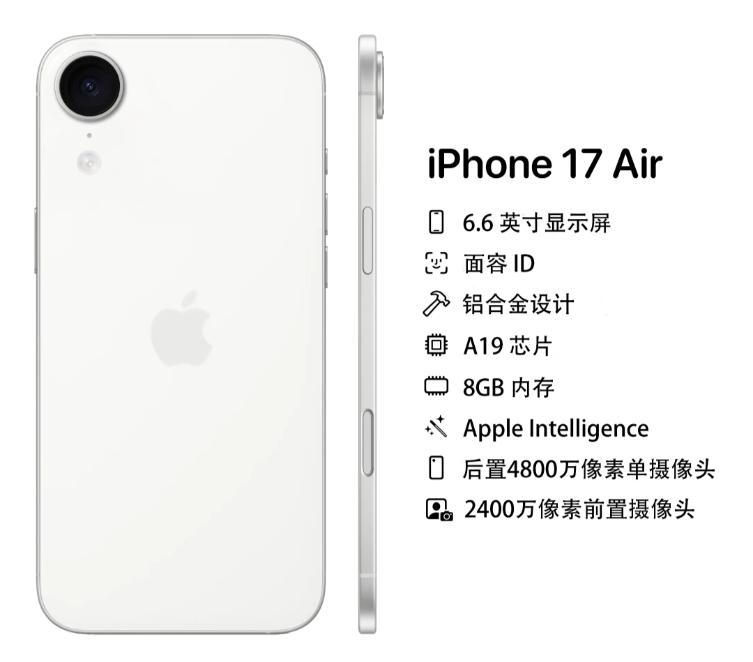 iPhone Air 来了！支持 GPT，苹果折叠手机布局曝光！