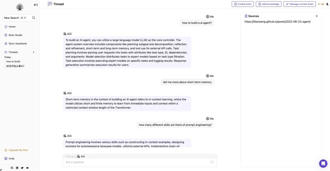 【开源看AI】Quivr：AI时代的个人知识管理工具，你的第二大脑