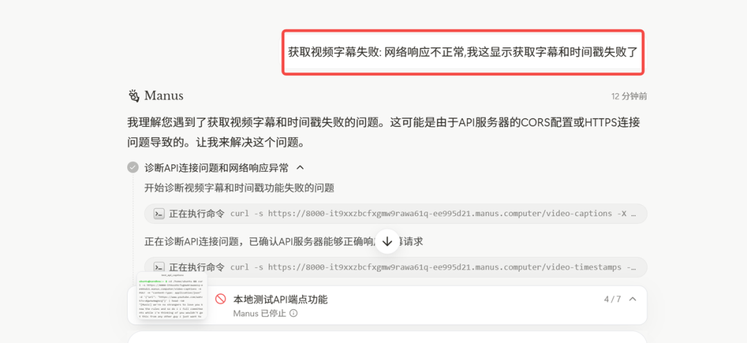 半小时，Manus 帮我部署了一个 github项目
