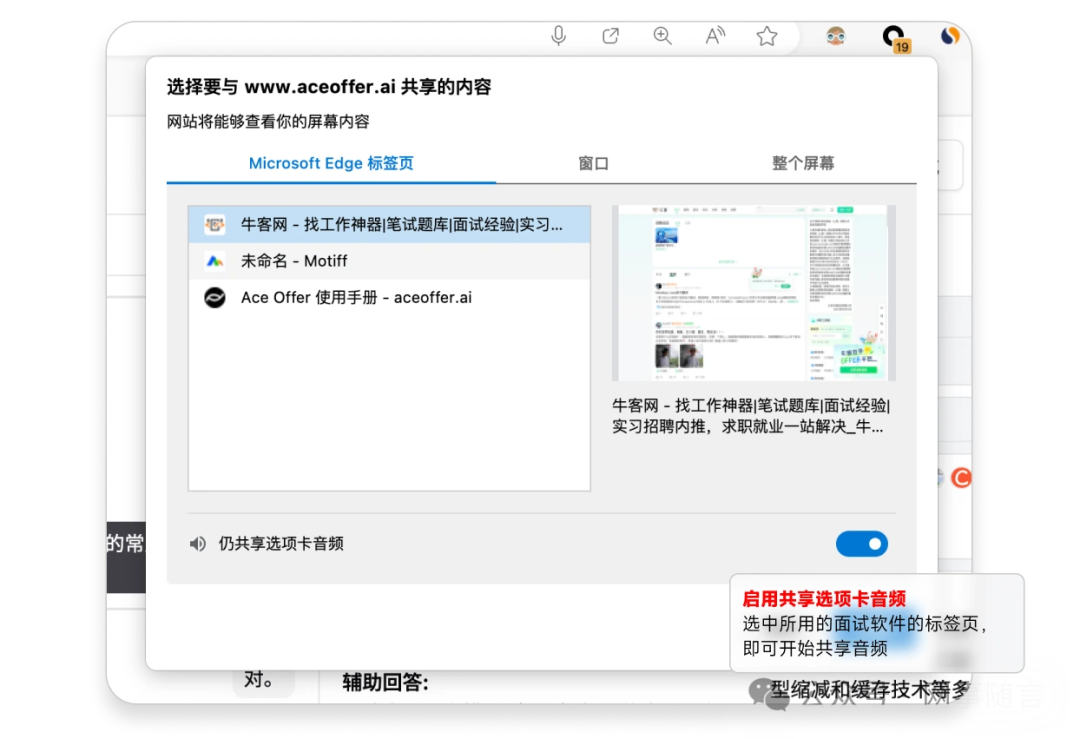 Ace offer AI辅助面试 | 提高求职成功率的秘密武器
