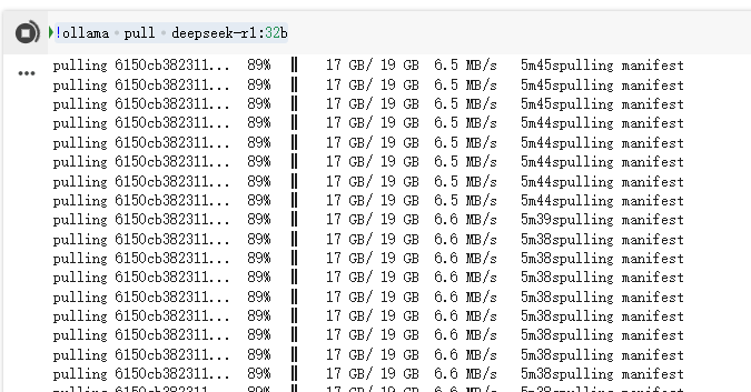 deepseek-r1:32b在低性能电脑部署运行