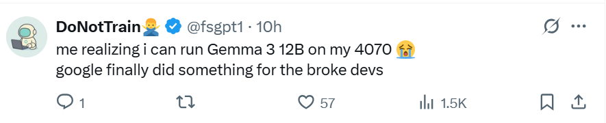 一台3090就能跑Gemma 3 27B！谷歌发布Gemma 3全系QAT版模型