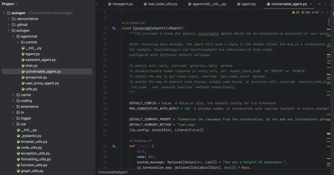 跟着多Agent框架AutoGen学习Python库编写