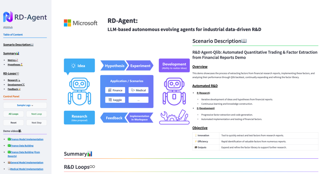 RD-Agent:一个基于AI的自动化研究与开发工具