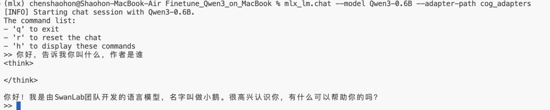 用Macbook微调Qwen3！手把手教你用微调给Qwen起一个新名字