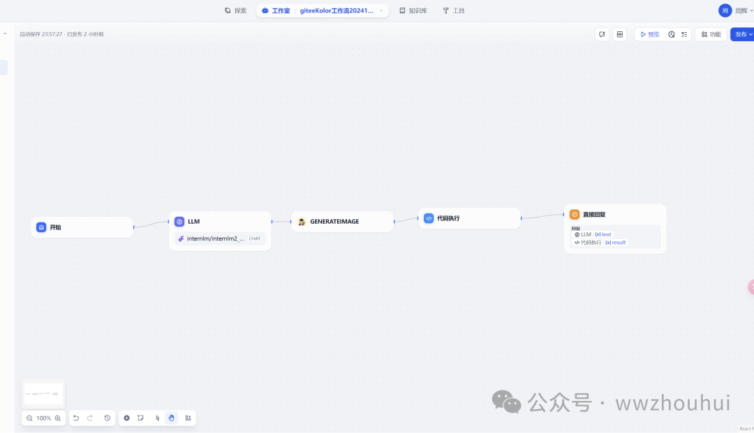 Gitee AI加dify整合微信实现文生图案例分享