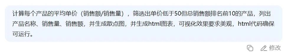 DeepSeek+HTML，一键生成可视化图表！