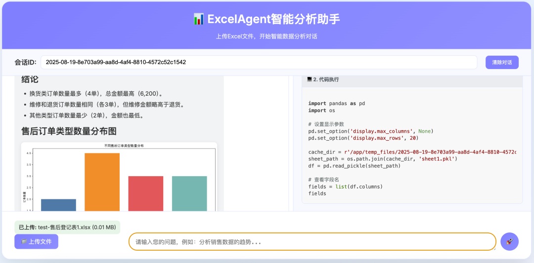 AI Excel 数据分析智能体