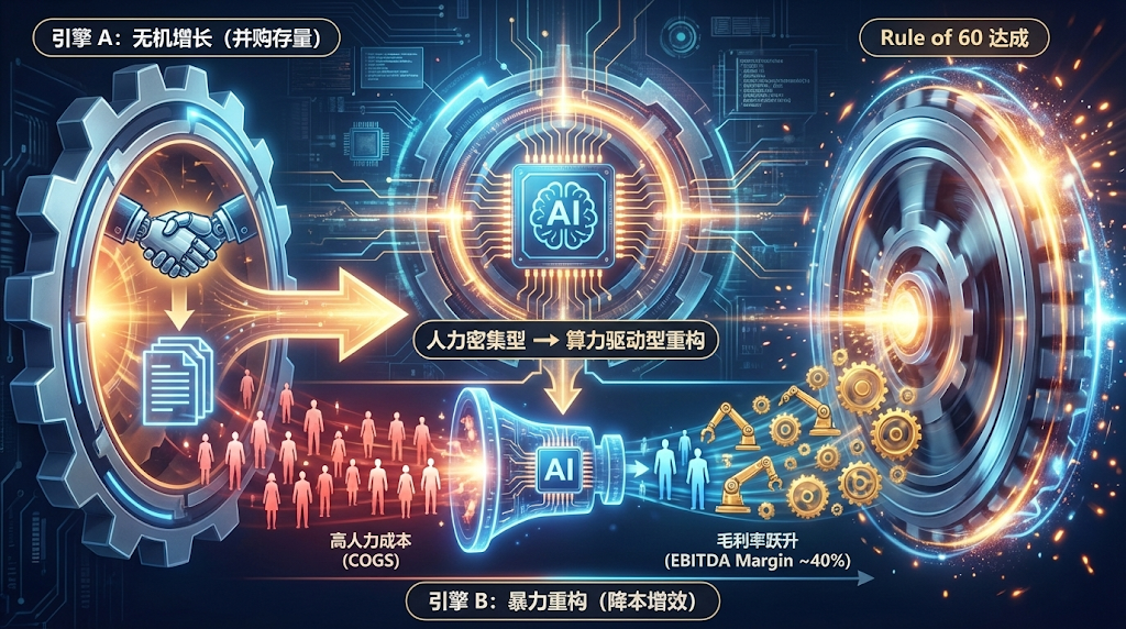 忘掉 Rule of 40：在 AI Rollup 时代，我们要追求的是“Rule of 60”