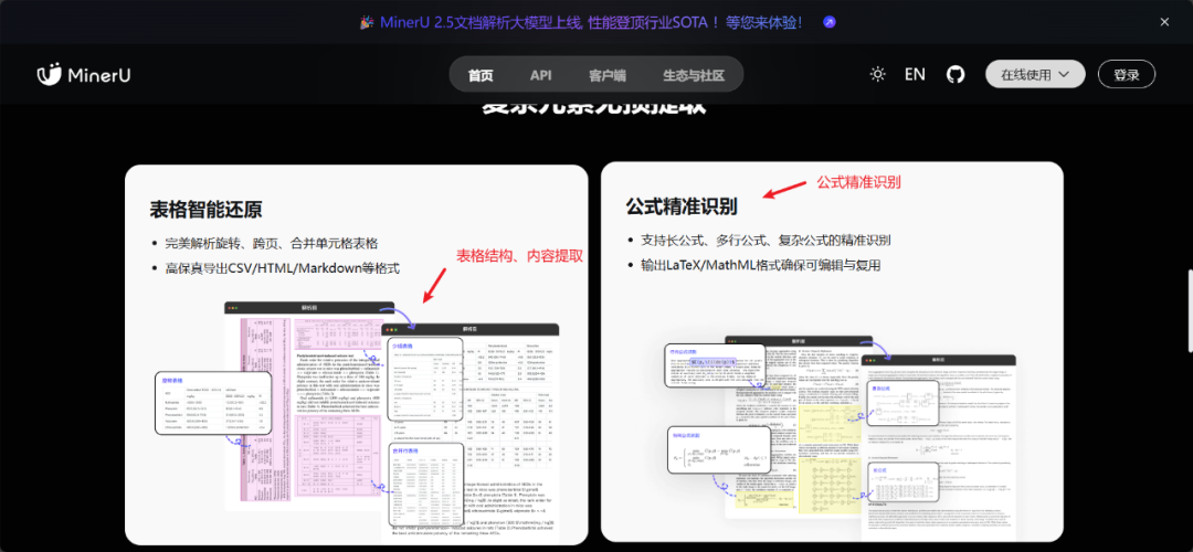 MinerU功能介绍